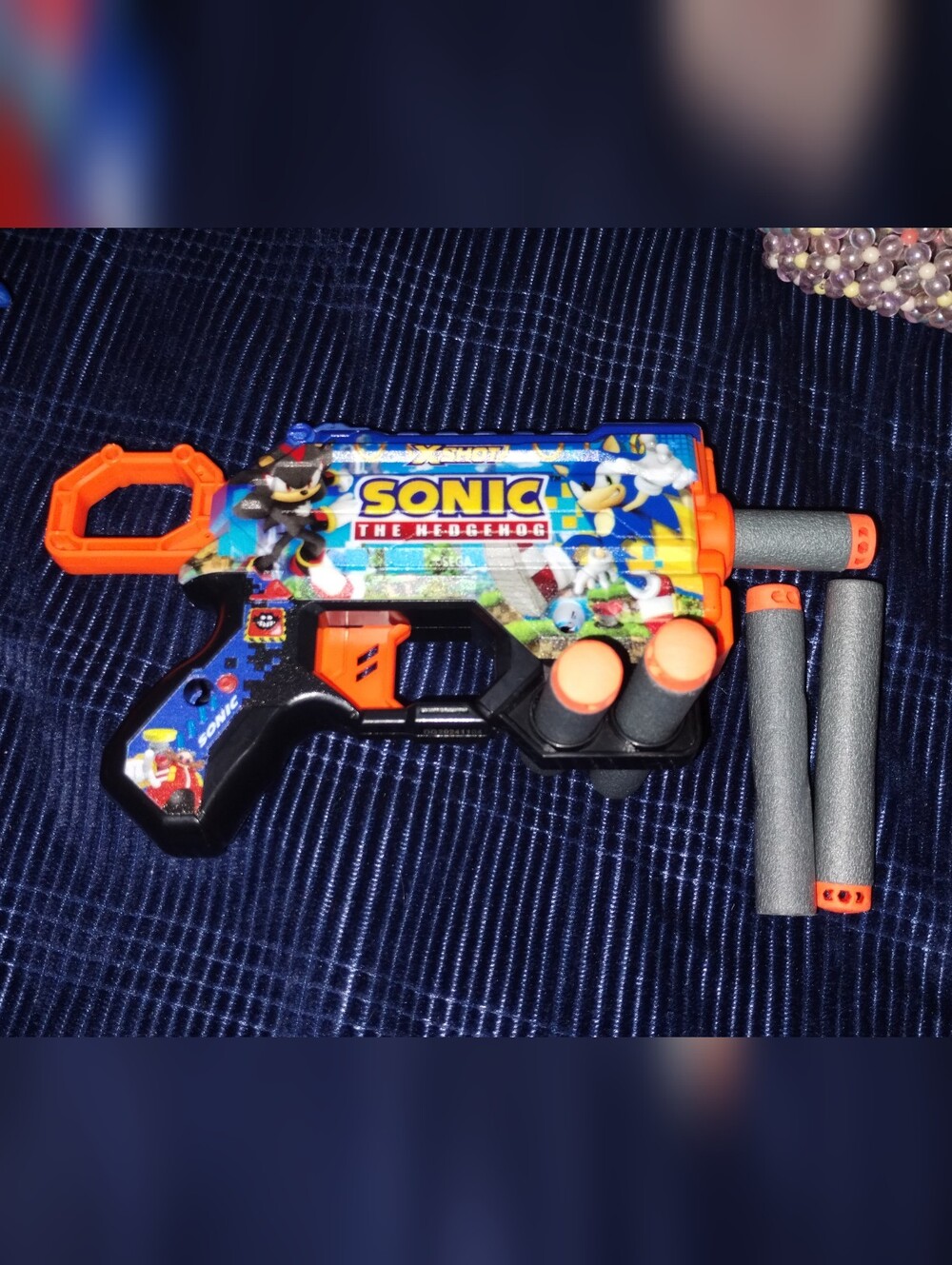 Sonic The Hedgehog Mini Foam Dart Blaster With 5 Darts